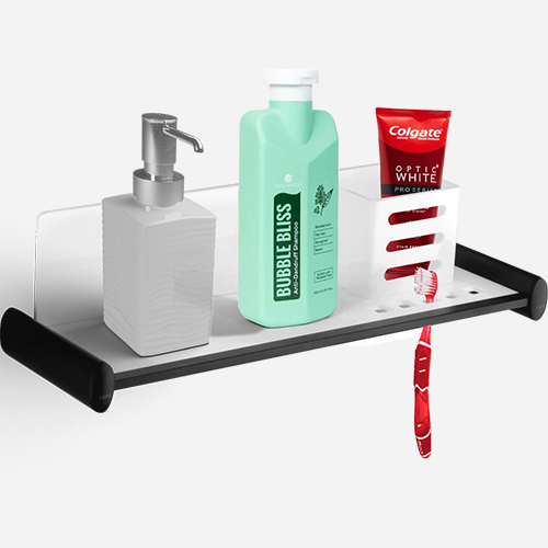 SHELF WITH TUMBLER HOLDER